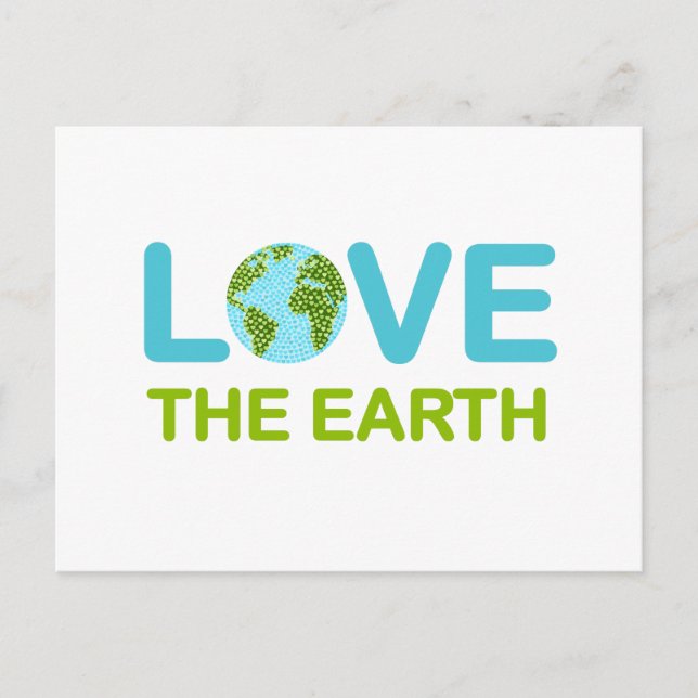 Liebe des Earth Earth Day Postkarte (Vorderseite)