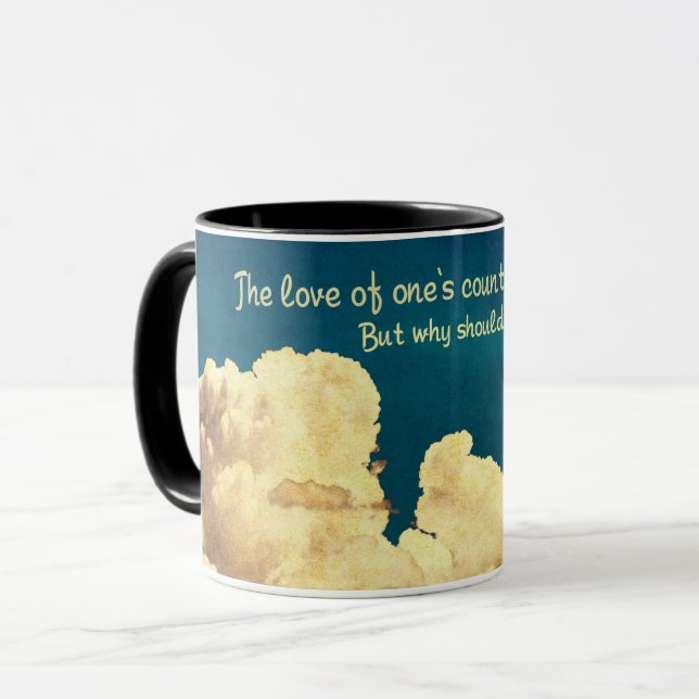 Liebe des eigenen Landes Tasse (Vorderseite Links)