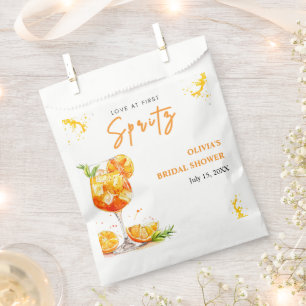 Liebe des ersten Spritz Cocktail Orange Brautparty Geschenktütchen