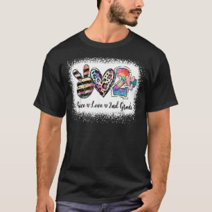 Liebe des Friedens 2. Klasse zurück zum Schulteam T-Shirt