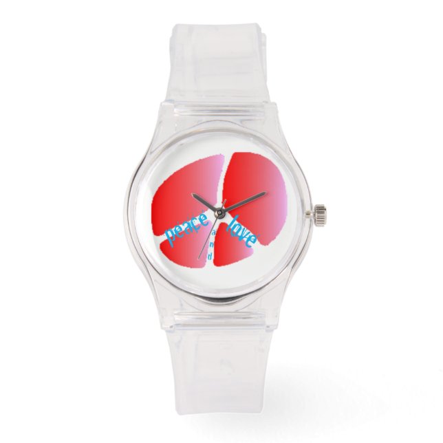 Liebe des Friedens Armbanduhr (Vorderseite)