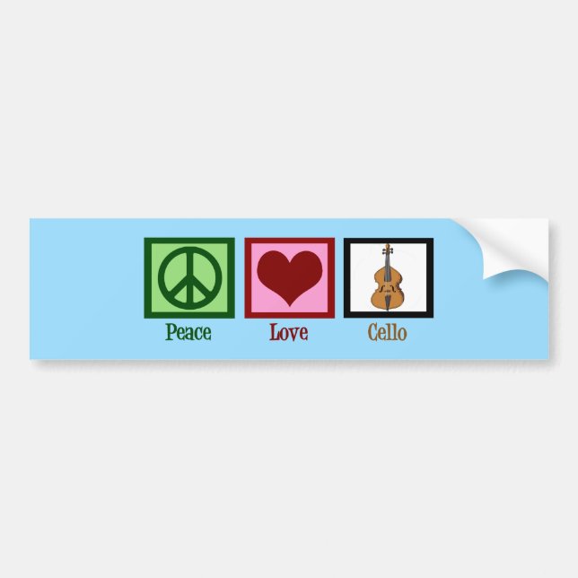 Liebe des Friedens Autoaufkleber (Vorne)