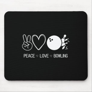 Liebe des Friedens Bowling Mousepad
