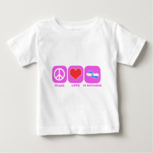 Liebe des Friedens El Salvador Baby T-shirt