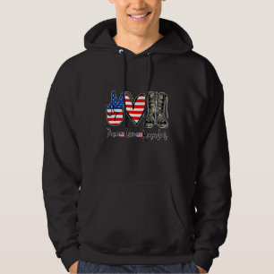 Liebe des Friedens Erinnern Sie sich an den Kampfs Hoodie