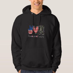 Liebe des Friedens Erinnern Sie sich an den Kampfs Hoodie