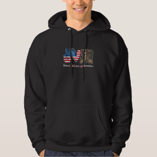 Liebe des Friedens Erinnern Sie sich an den Kampfs Hoodie