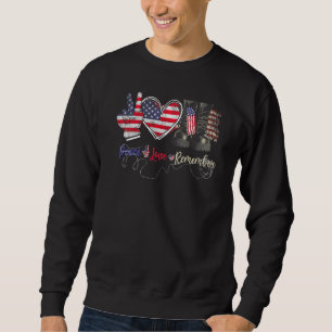 Liebe des Friedens Erinnern Sie sich an den Kampfs Sweatshirt