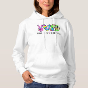 Liebe des Friedens Erste Gefärbte Krawatte der dri Hoodie