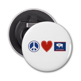 Liebe des Friedens Flaschenöffner