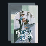 Liebe des Friedens | Happy Hanukkah Foto Dankeskarte<br><div class="desc">Feiern Sie den Geist von Hanukkah mit Freunden und Familie mit unseren prächtigen Fotokarten. Moderne Architektur und modernes Schriftzeichen. Ein Foto vorne mit Raum auf der Rückseite für Ihren persönlichen Gruß. Fügen Sie diesem Design Ihre benutzerdefinierte Formulierung hinzu, indem Sie die Felder "Diese Designvorlage bearbeiten" auf der rechten Seite des...</div>