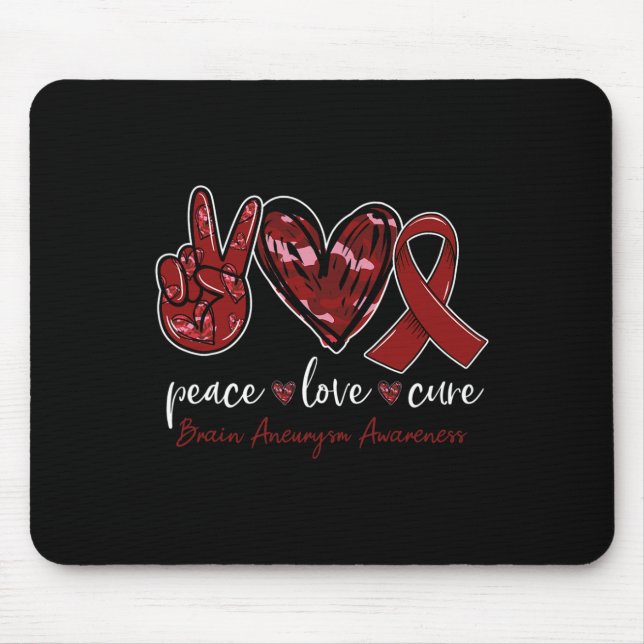 Liebe des Friedens heilt Hirnaneurysma Mousepad (Vorne)