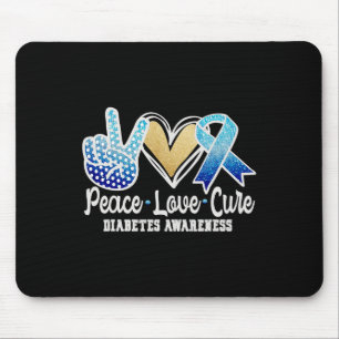 Liebe des Friedens Heilung der Diabetes Mousepad
