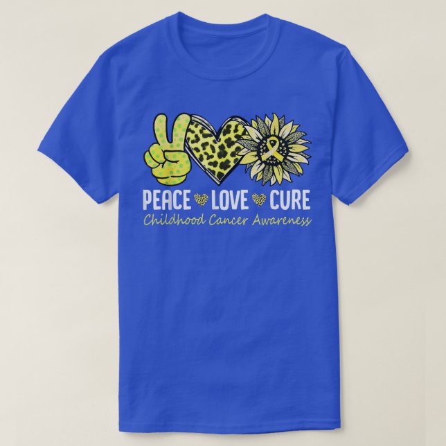 Liebe des Friedens Heilung der Krebserkrankung bei T-Shirt (Design vorne)