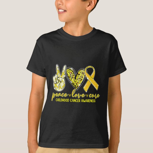 Liebe des Friedens Heilung der Krebserkrankung im  T-Shirt (Vorderseite)
