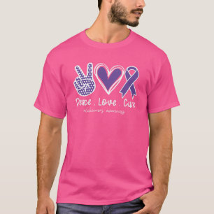 Liebe des Friedens Heilung der Lila Ribbon Welt Al T-Shirt