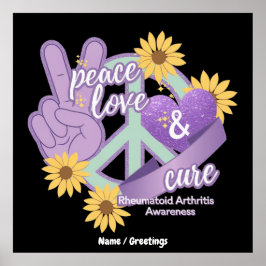 Liebe des Friedens Heilung der rheumatoiden Arthri Poster