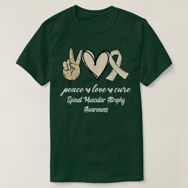Liebe des Friedens Heilung der Spinalmuskulatur At T-Shirt (Design vorne)