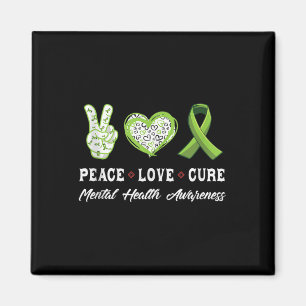 Liebe des Friedens Heilung psychischer Gesundheit  Magnet