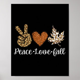 Liebe des Friedens Herbst Herbstkleidung Mode für Poster