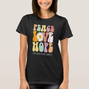 Liebe des Friedens Hoffnung Motor Neuron Krankheit T-Shirt