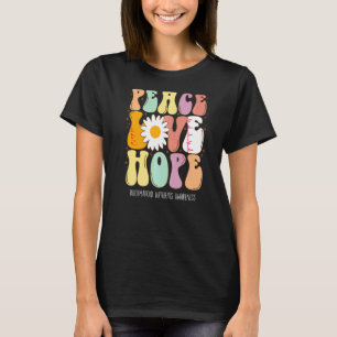Liebe des Friedens Hoffnung Rheumatoide Arthritis T-Shirt