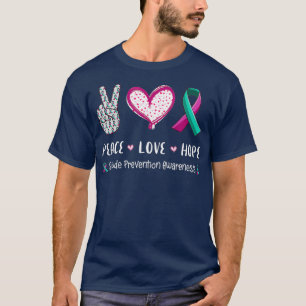 Liebe des Friedens Hoffnung Selbstmordprävention  T-Shirt