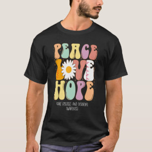 Liebe des Friedens Hoffnung Seltene Krankheiten un T-Shirt