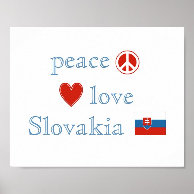 Liebe des Friedens in der Slowakei Poster (Vorne)