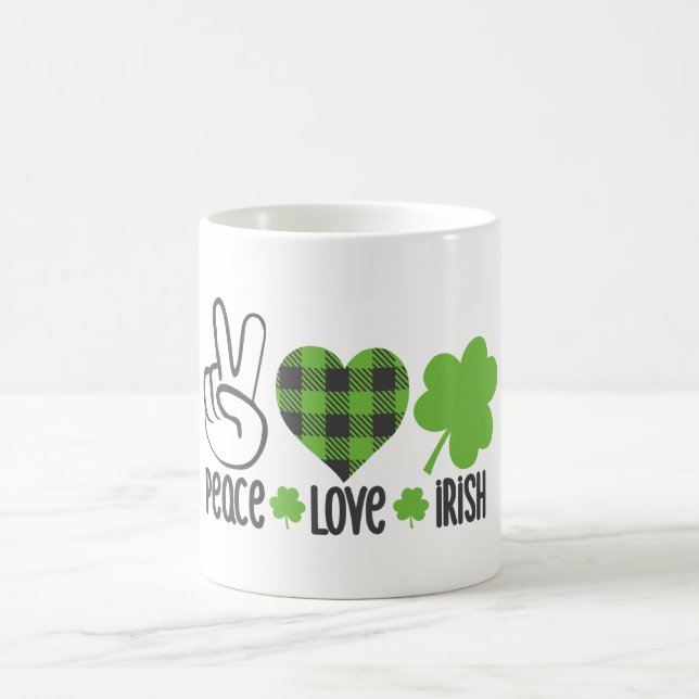 Liebe des Friedens Irish-60682 Kaffeetasse (Mittel)