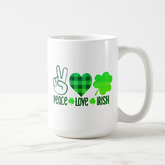 Liebe des Friedens Irish-60682 Kaffeetasse (Rechts)