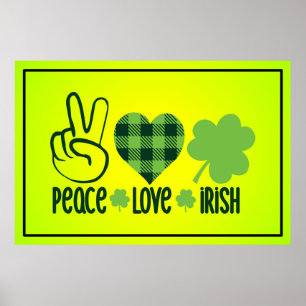 Liebe des Friedens Irish-60682 Poster