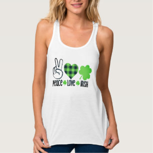 Liebe des Friedens Irish-60682 Tank Top
