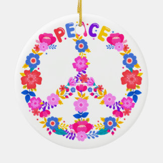 Liebe des Friedens Keramik Ornament