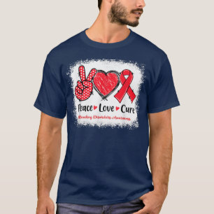 Liebe des Friedens Kur Blutungsstörungen Bewusstse T-Shirt