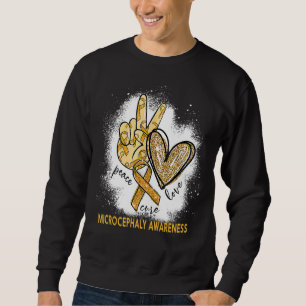 Liebe des Friedens Kur gebleicht Mikrozephalie Bew Sweatshirt