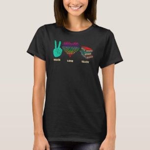 Liebe des Friedens Lehrer 2 T-Shirt