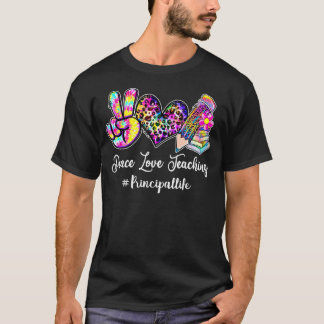 Liebe des Friedens Lehrer Krawatte Dy T-Shirt