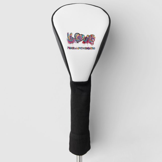 Liebe des Friedens Pflege Stethoscope Niedliche Kr Golf Headcover (Vorderseite)