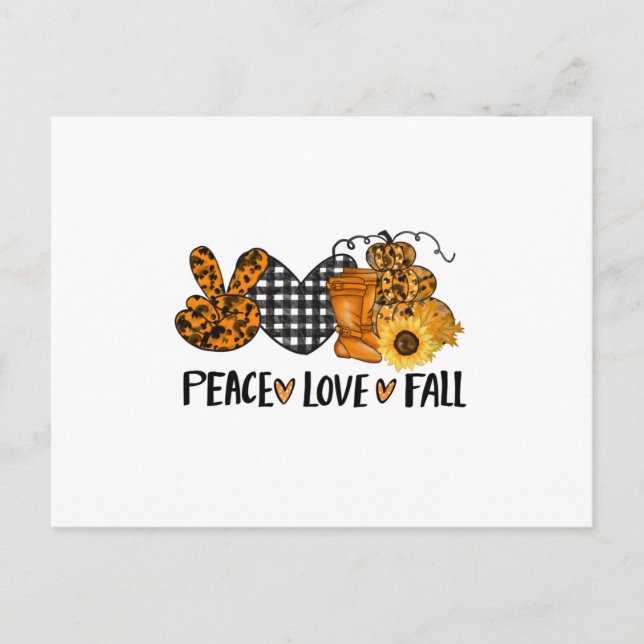 Liebe des Friedens Postkarte (Vorderseite)