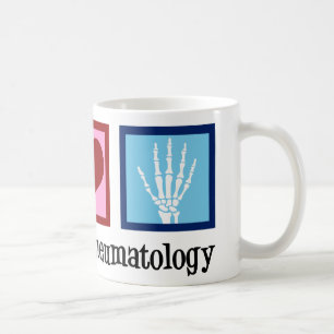 Liebe des Friedens Rheumatologie Kaffeetasse