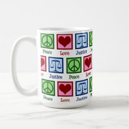 Liebe des Friedens - Skala der Richter des Niedlic Kaffeetasse