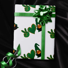 Liebe des Friedens | St Patrick's Day Sublimation Geschenkpapier