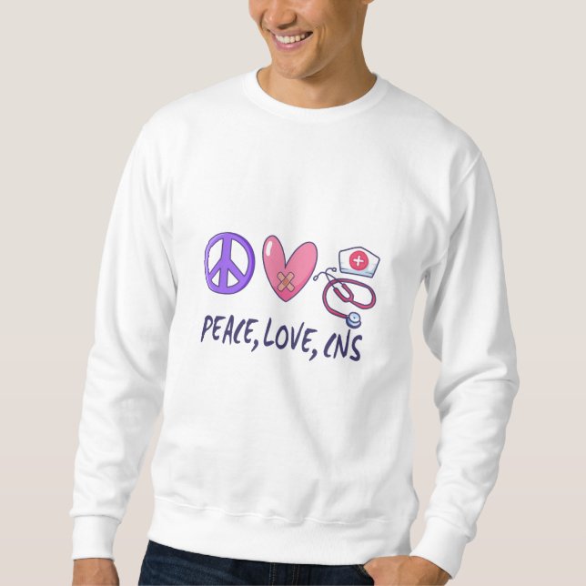 Liebe des Friedens Sweatshirt (Vorderseite)