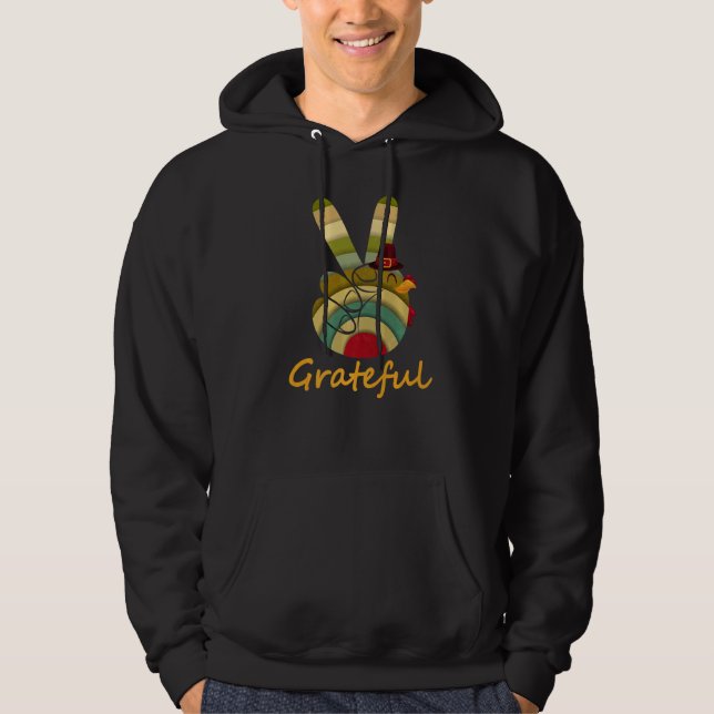 Liebe des Friedens Türkei Dankbarkeit Türkei Handz Hoodie (Vorderseite)