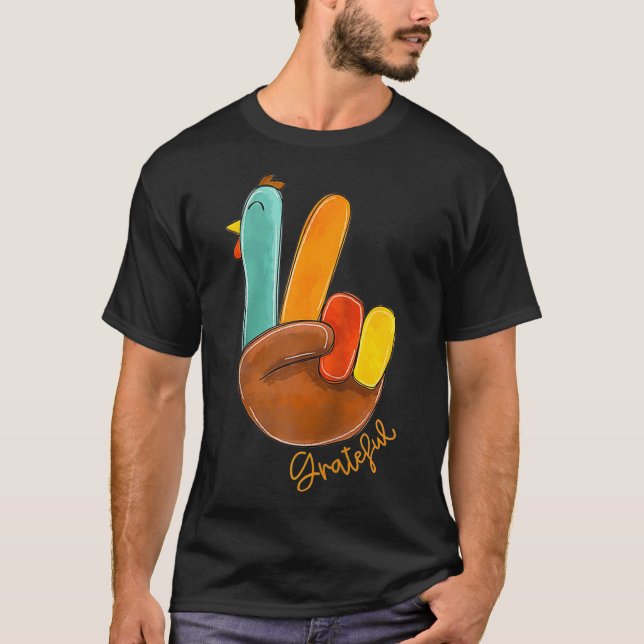 Liebe des Friedens Türkei Dankbarkeit Türkei Handz T-Shirt (Vorderseite)