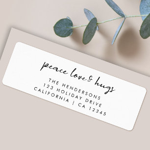 Liebe des Friedens und Hugs Minimale Weihnachtsa