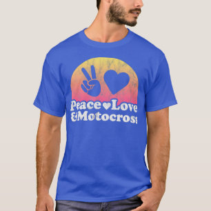 Liebe des Friedens und Motocross T-Shirt