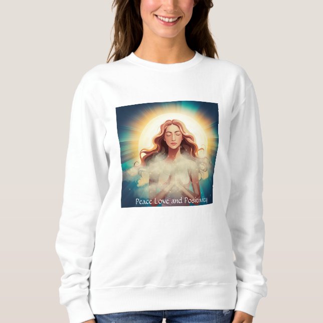 Liebe des Friedens und T - Shirt der Positivität (Vorderseite)