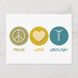 Liebe des Friedens Urologie Postkarte